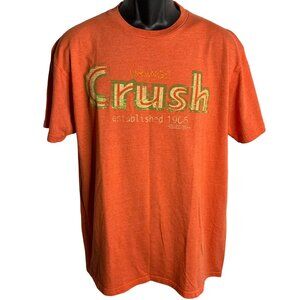 Orange Crush Soda Crewneck T Shirt L Orange Short Sleeve Snack Tee Graphic